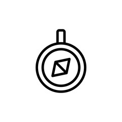 Poster - Compass icon. Simple line, outline vector elements of video game icons for ui and ux, website or mobile application