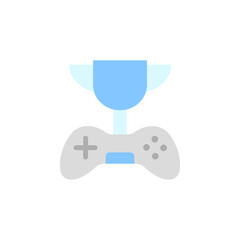 Poster - Trophy icon. Simple color vector elements of video game icons for ui and ux, website or mobile application