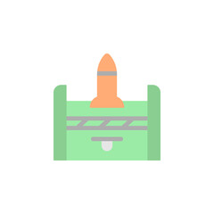 Aufkleber - Ammo icon. Simple color vector elements of video game icons for ui and ux, website or mobile application