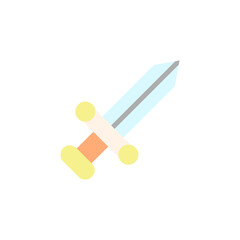 Aufkleber - Sword icon. Simple color vector elements of video game icons for ui and ux, website or mobile application