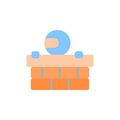 Aufkleber - Action game, ninja icon. Simple color vector elements of video game icons for ui and ux, website or mobile application