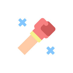 Aufkleber - Fighting game, fist, box icon. Simple color vector elements of video game icons for ui and ux, website or mobile application