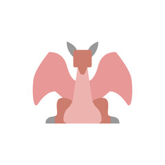 Aufkleber - Final boss, dragon icon. Simple color vector elements of video game icons for ui and ux, website or mobile application