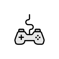 Aufkleber - Joystick, game controller icon. Simple color with outline vector elements of video game icons for ui and ux, website or mobile application
