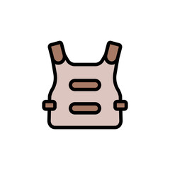 Aufkleber - Armor icon. Simple color with outline vector elements of video game icons for ui and ux, website or mobile application