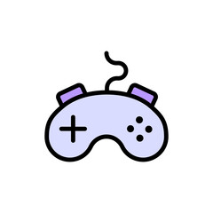 Aufkleber - Game controller icon. Simple color with outline vector elements of video game icons for ui and ux, website or mobile application