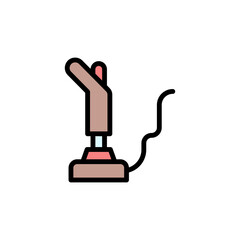 Aufkleber - Joystick, game controller icon. Simple color with outline vector elements of video game icons for ui and ux, website or mobile application