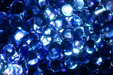 Sticker - blue glass balls texture