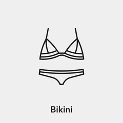 Poster - bikini icon vector sign symbol