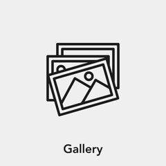 Poster - gallery icon vector sign symbol