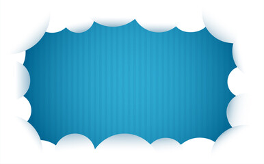 cloud and blue background vector illustration