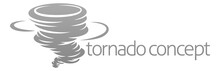 A Tornado Twister Hurricane Or Cyclone Stylised Icon Concept