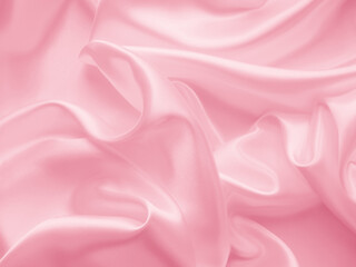 beautiful smooth elegant wavy light pink satin silk luxury cloth fabric texture, abstract background