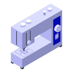Poster - Sewing machine icon. Isometric of sewing machine vector icon for web design isolated on white background
