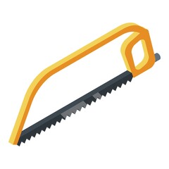 Poster - Metal saw icon. Isometric of metal saw vector icon for web design isolated on white background