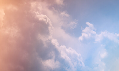 Wall Mural - cloud background with a pastel colour