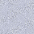 © Michaelika - Vector seamless pattern with outline stylized roses. Beautiful floral background. Can be used for textile, book cover, packaging, wedding invitation.