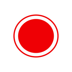 Fototapete - Rec / record button trendy flat style vector icon. symbol for your web site design, logo, app UI.