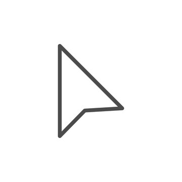 Selection tool icon. Selection triangle symbol modern simple vector icon for website or mobile app