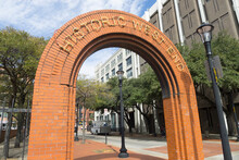 Gate On Historic West End Of Dallas