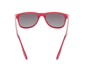 Wall Mural - Red sunglasses isolated on white. Studio shot