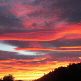 Fototapeta Niebo - amanecer de bariloche