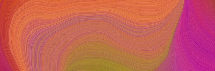 Poster - colorful and elegant vibrant background graphic with modern waves background design with indian red, medium violet red and mulberry  color