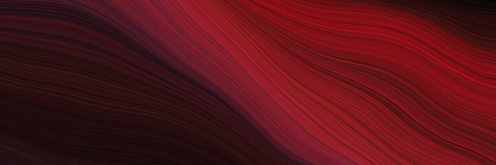 Fototapete - colorful and elegant vibrant abstract artistic waves graphic with contemporary waves illustration with very dark pink, firebrick and dark red color