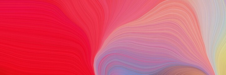 Poster - colorful and elegant vibrant background graphic with modern soft swirl waves background illustration with crimson, silver and pale violet red color
