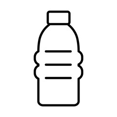 Poster - water gym bottle line style icon