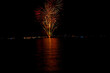 Fireworks Display at Night on the Water