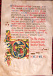 A large illuminated leaf from a Missal or Lectionary from the fifteenth century produced in Siena or Florence