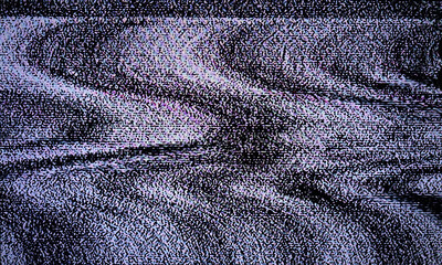 Poster - Glitch art scan line background. TV scan line monitor for old technology concept. Old damaged monitor line spots for aesthetic design.