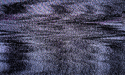 Poster - Glitch art scan line background. TV scan line monitor for old technology concept. Old damaged monitor line spots for aesthetic design.