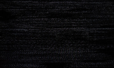 Poster - Glitch art scan line background. TV scan line monitor for old technology concept. Old damaged monitor line spots for aesthetic design.