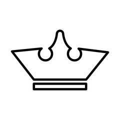 Sticker - royal crown of mural line style icon