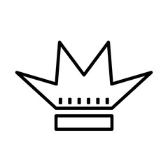 Sticker - royal crown of infant line style icon