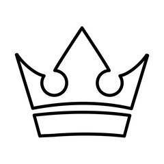 Sticker - royal crown of mural line style icon