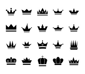 Sticker - bundle of crowns royal set icons