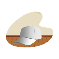 Canvas Print - sport cap branding isolated icon