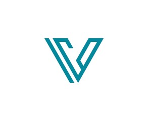 Poster - V letter logo
