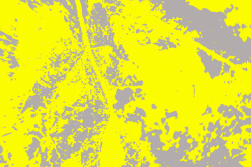 Sticker - grunge background with yellow paint