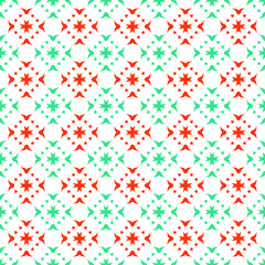 Poster - Vector color pattern. Geometric background design for the fabric.Beautiful vintage pattern.