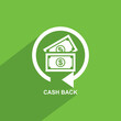 cash back icon, Business icon vector