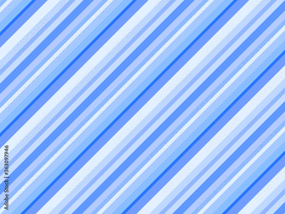 ランダム斜めボーダー 青