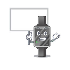 Wall Mural - sweet Mascot design of smart watch bring a board