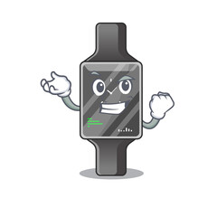 Poster - A caricature design concept of smart watch with happy face