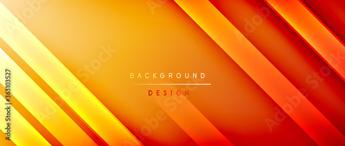 Fotomural Bright gradient neon lines abstract background