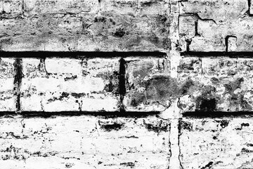 Abstract old white brick wall textured background