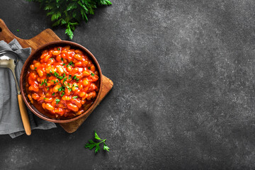 Canvas Print - Cannellini beans ragout